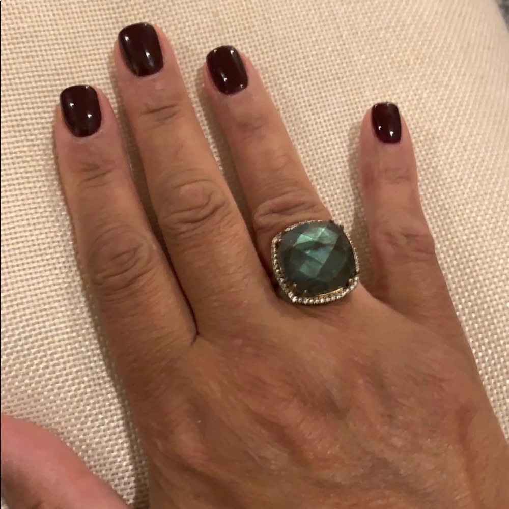 Susan Hanover Labradorite Square Ring